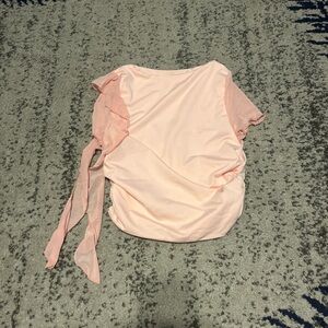Baby pink short sleeve going out top